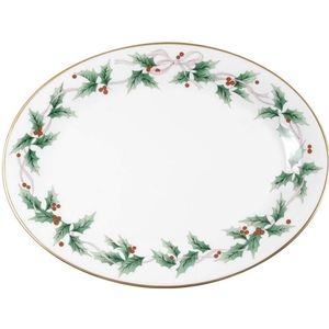 Mikasa Ribbon Holly 14 inch Erving Platter